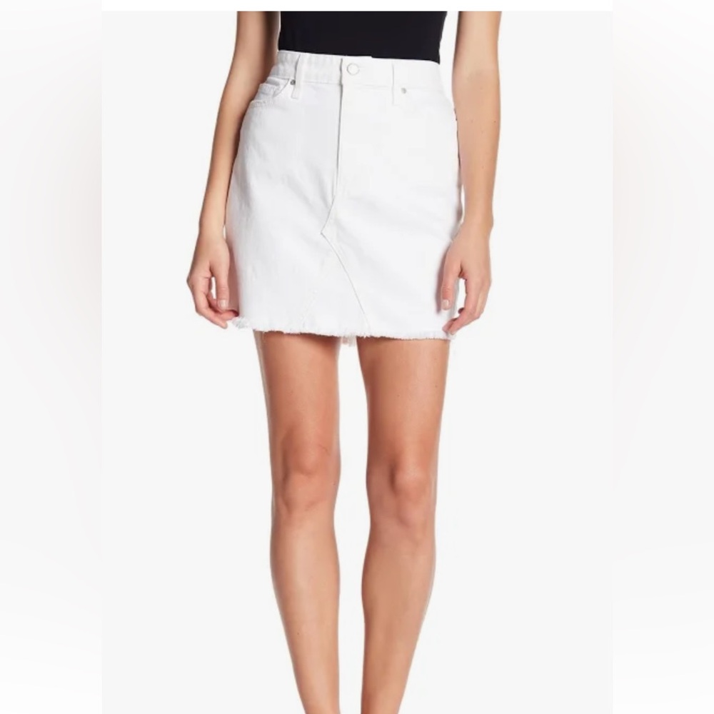 Joe’s White Denim Mini Skirt